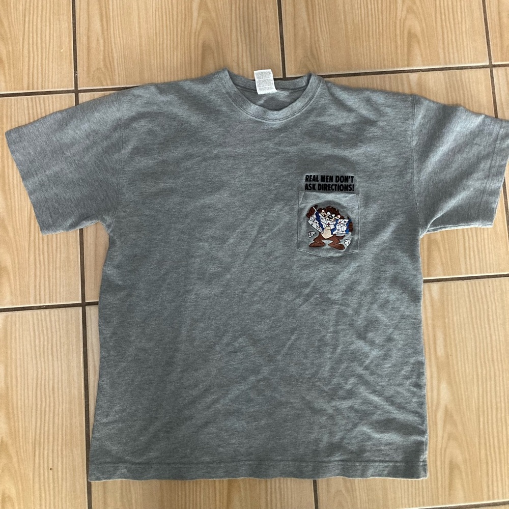 Vintage Looney Tunes Taz Real Men T Shirt M